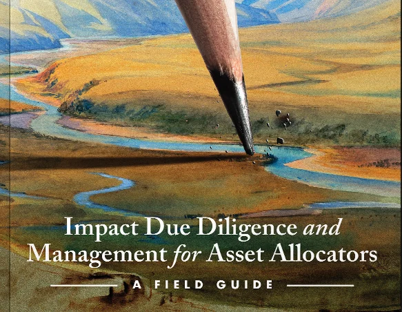 Cover of A Field Guide: Impact Due Diligence and Management for Asset Allocators